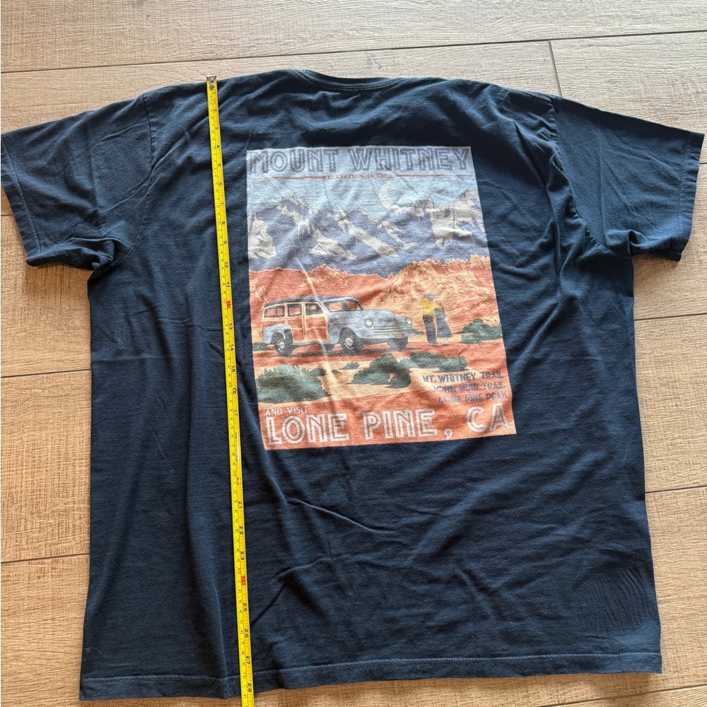 Mount Whitney Graphic T-Shirt - Navy XL 2XL